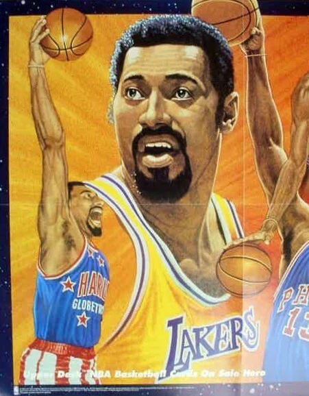 1992-93 WILT CHAMBERLAIN UPPER DECK BASKETBALL DEALER PROMO POSTER & Heroes Set - Image 3 of 4