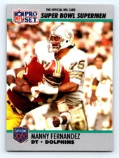 1990-91 Pro Set Super Bowl XXV Silver Anniversary  #83 Manny Fernandez FRESH 