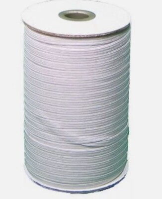 White Knit Soft Elastic 1/8'' Roll 288 Yards for sewing