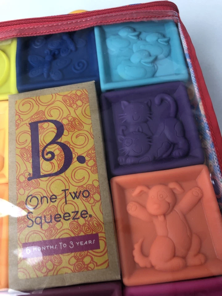 B. Toys One Two Squeeze Baby Blocks Building for Toddlers Toys New - Image 4 of 4