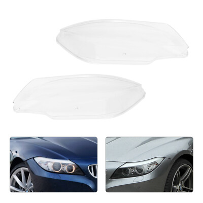 Left & Right Headlight Cover Headlamp Lens Cover Clear For 2009-2016 BMW Z4 E89~