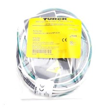 Turck UX03530 Power Receptacle, 600V 21A, 7/8in Powerfast Female, 3-Pin, 1.5m