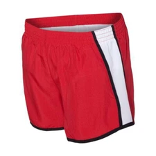 Augusta Sportswear Womens Pulse Team Running Shorts 1265 - Red/White/Black - XL