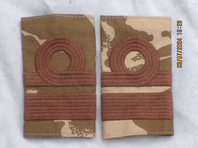 Rangschlaufen Desert ROYAL NAVY, REAR  ADMIRAL , englische Marine,55x90mm,#1