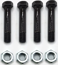 Kit of 4 3" Standard Shackle Bolts with Locknuts fits Dexter Trailer Axle Axel