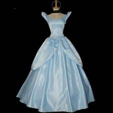 Princess Dress Cinderella Cosplay Party Fancy Costume for Girl Women 