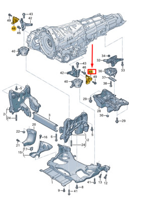 New AUDI A8 D5 Right Engine Mount Heat Shield 4M0399308C