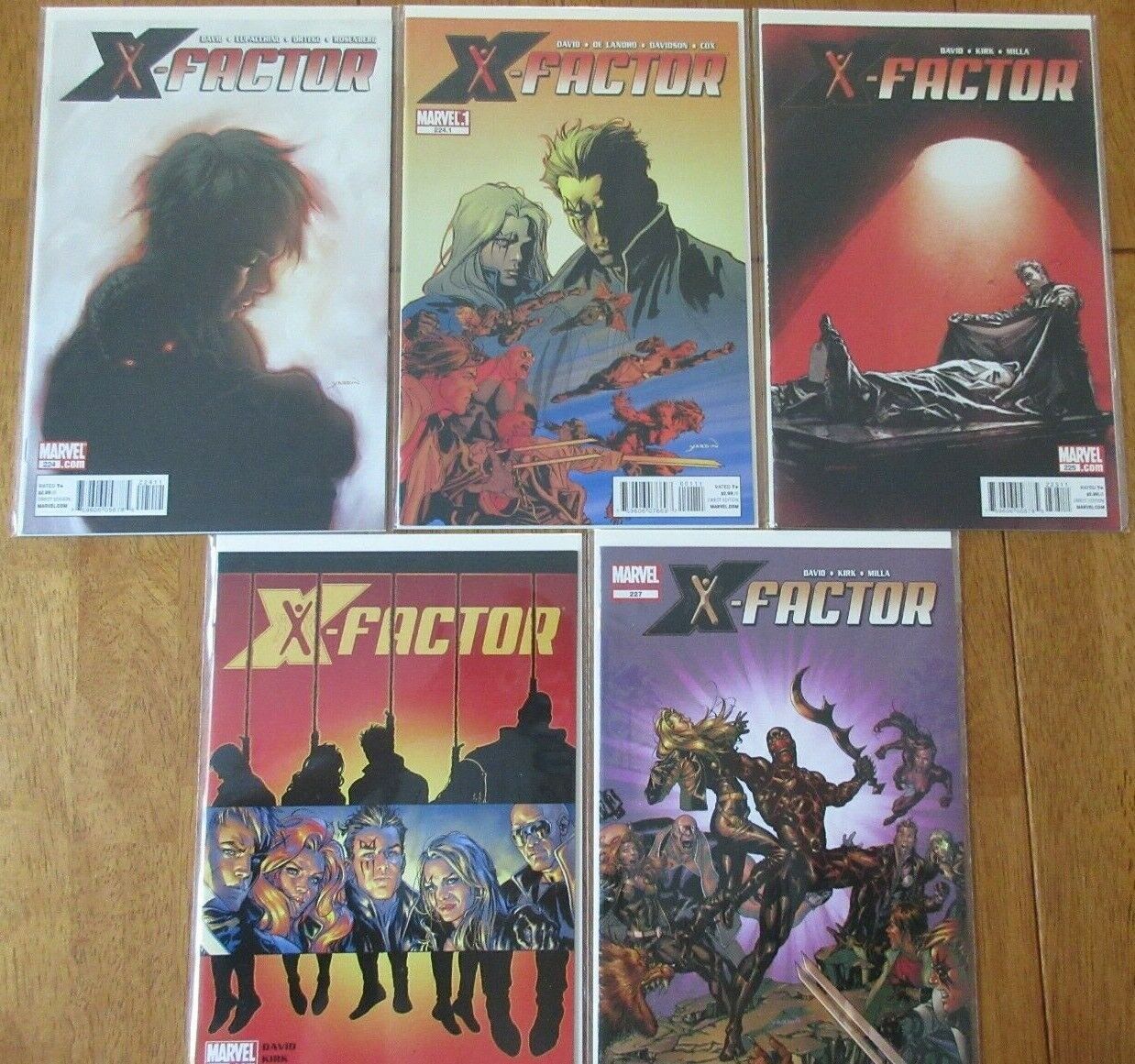 X-Factor #224,224.1,225,226,227 Marvel 2011/12 Comic Books NM