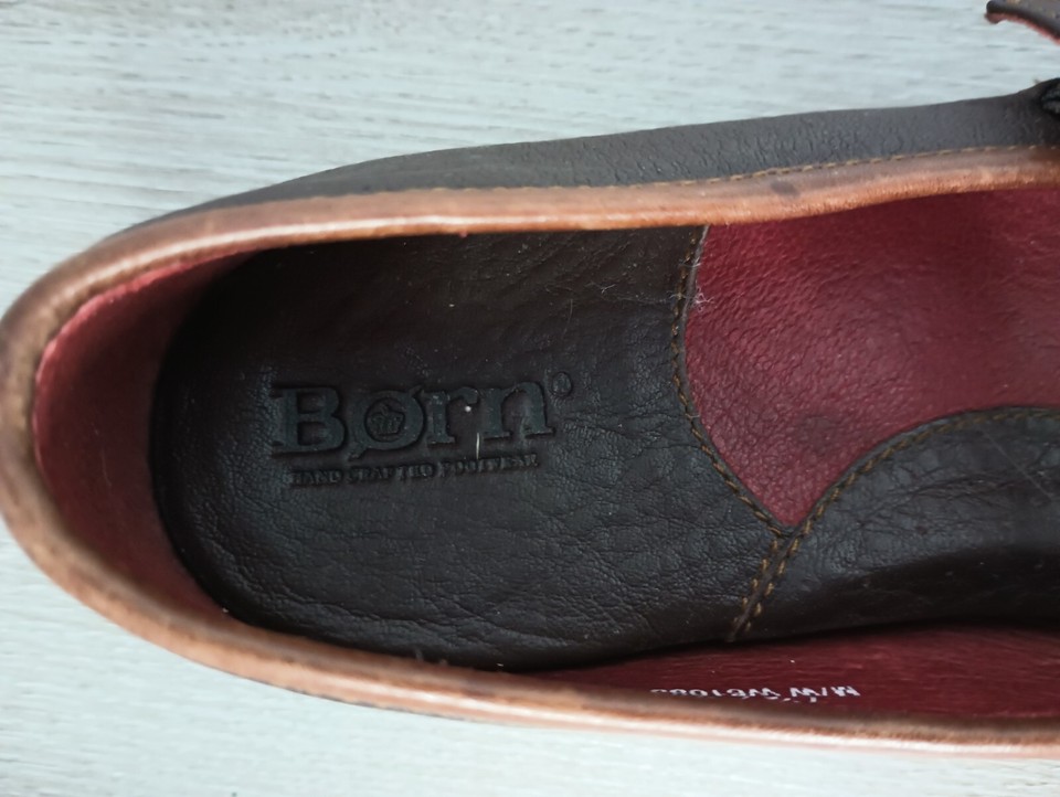 Born Mary Jane Ballet Flats Womens 7 Brown Leather Buckle Academia