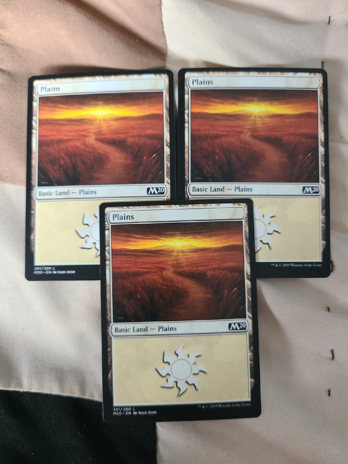 MTG M20 3x Plains | 261/280 | M20 Core Set 2020 | MINT Free Shipping 