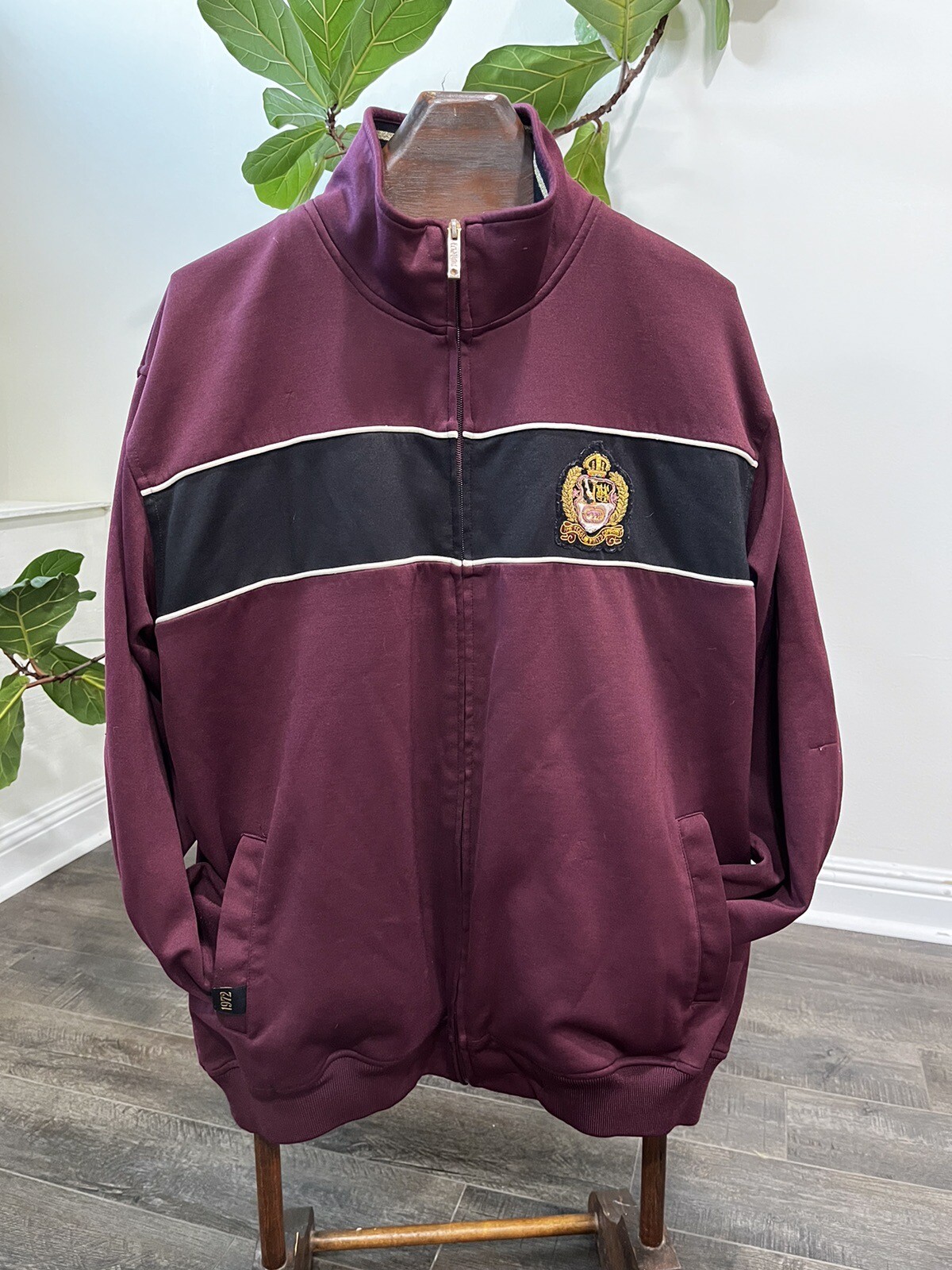 1972 Ecko Unltd Track Jacket Mens Extra Large XL Maro… Gem