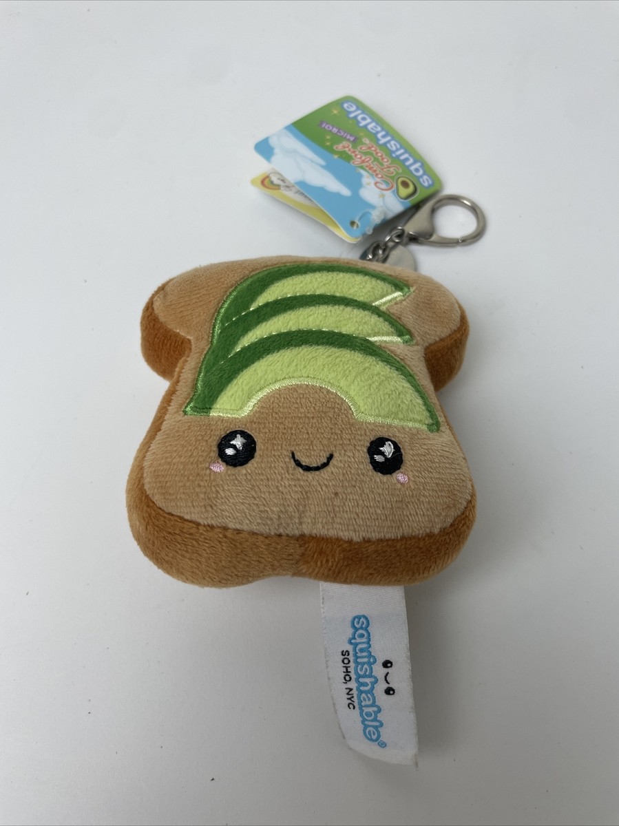 Squishable Avocado Toast 3” Plush Micro Comfort Food Stuffed