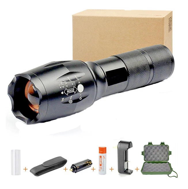 Taschenlampe Super hell 18650 LED G700 Taktisches Fackel XML-T6 wiederaufladbar - Bild 2 von 4