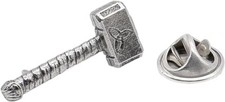 Viking Mjolnir Thors Hammer Zinn Revers Anste...