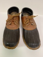 L.L. Bean Vintage Duck Boots - Maine Hunting Shoe Leather  Rubber Size 8 M