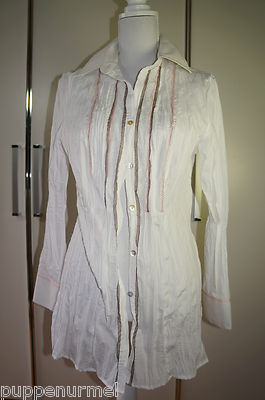 Summer blouse white Sixth Sense size 40 long so beautiful 