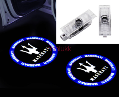 2x HD Car Door Courtesy Laser Ghost Shadow Projector Lights Lamps For Maserati