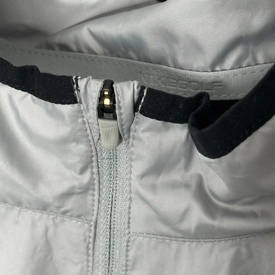 Nike Golf Quarter Zip Performance Jacket L Gray Black Mens Long Sleeve Pullover - Image 3 of 4