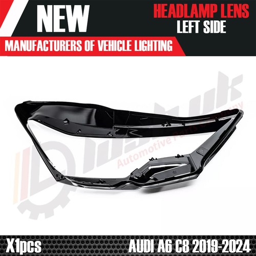FOR AUDI A6 C8 S6 RS6 LEFT SIDE FRONT HEADLAMP LENS COVER 2019-2024 - Picture 5 of 5