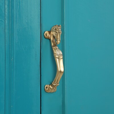 Horse Head Design Brass Door Handle