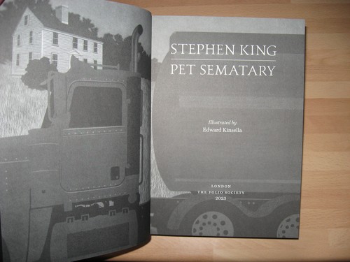 Stephen King Pet Sematary 1st print Folio Society unread illustrated slipcased - Picture 2 of 11