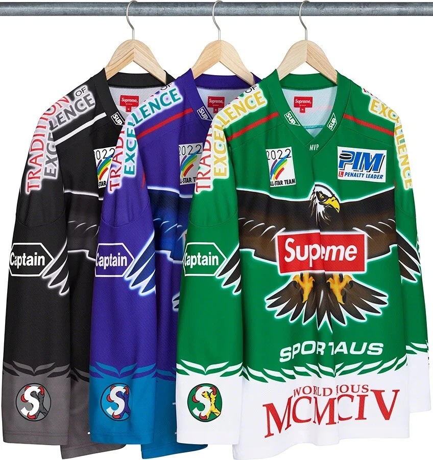 Supreme Eagle Moto Jersey Green