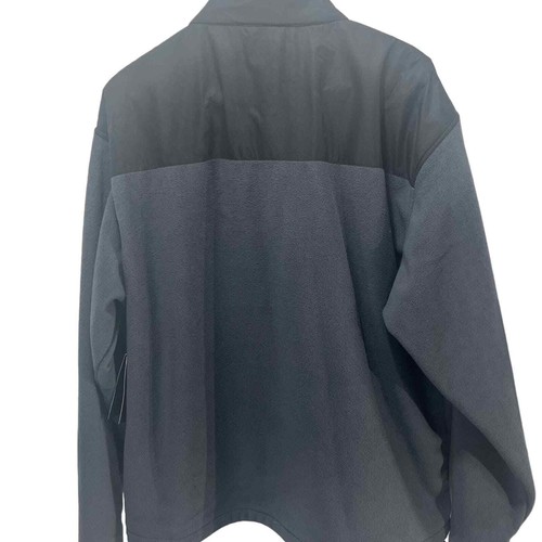 NEW BALANCE, 2X, BLUE/BLACK, POLYESTER ZIP-UP FLEECE. NWT - Picture 6 of 9
