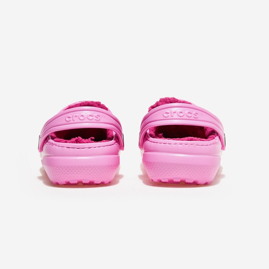 New CROCSKIDS CLASSIC LINED CLOG 207010-6SW CRS207010 TAFFY PINK