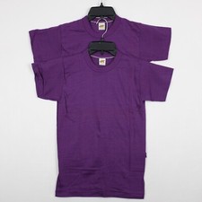VINTAGE Russell Athletic Youth M Purple T-Shirts - Lot of 2
