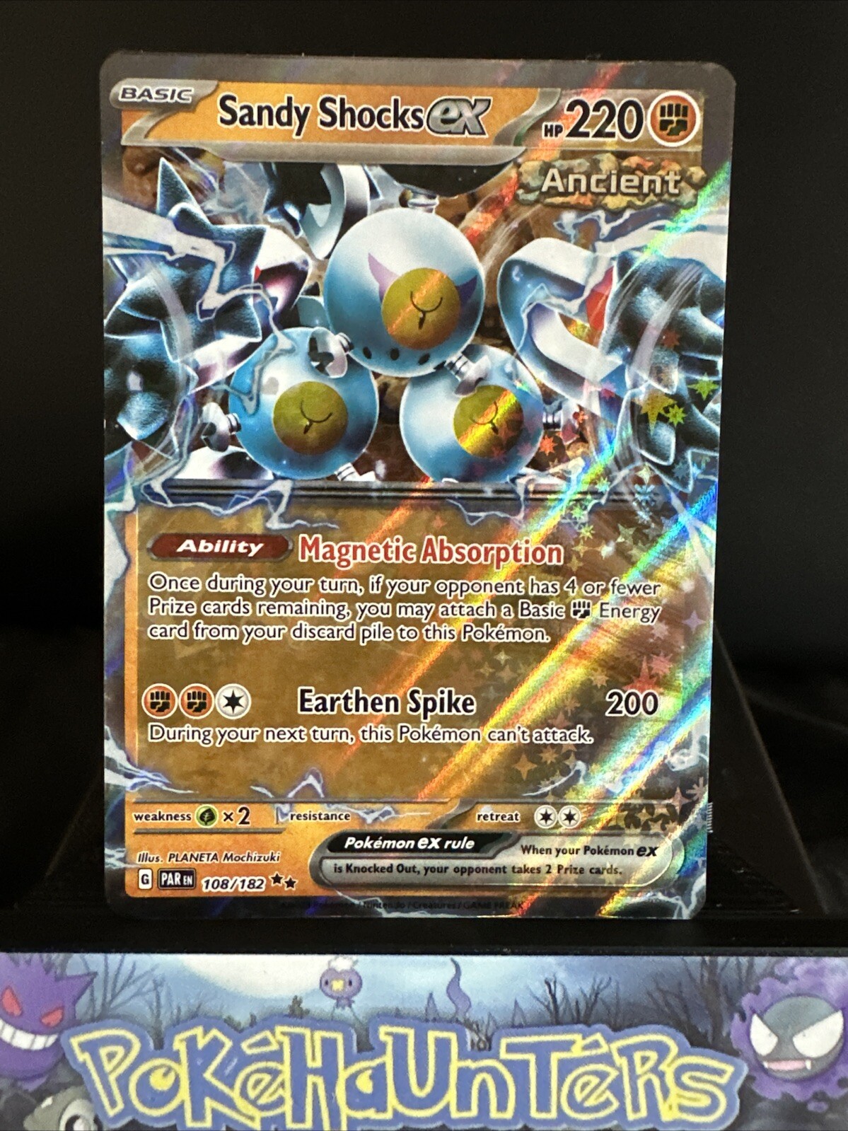 Pokemon Card Sandy Shocks EX 108/182 Double Rare Paradox Rift Near Mint