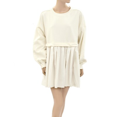 272180 Free People Eleanor Sweatshirt Tunic Dress Oversized