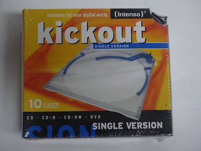 intenso kickout CD-Cases Single version 10er NEU/OVP#1413