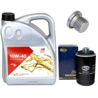 MotoröL Set 10W-40 5 Liter + ÖLfilter + ÖLablassschraube FüR Audi A3 TT 1.8 2.0