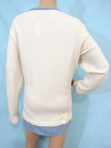 Neu mit Etikett Loft Größe XL beige, blau & weiß langärmeliger Pullover unverbindlicher Preisempfehlung des Herstellers 59,50 $ - Bild 3 von 4