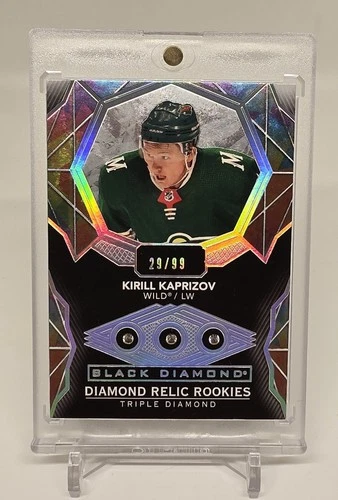 2020-2021 UPPER DECK BLACK DIAMOND TRIPLE RELIC ROOKIES KIRILL KAPRIZOV /99 WILD