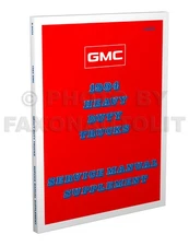 1984 GMC Heavy Truck Repair Shop Manual Supplement Astro General Brigadier