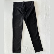 JoJo Maman Bebe Maternity Black Jeans Trousers UK 14 Over Bump Stretch Waist