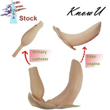 Silicone Pants Suit with Catheter  Artificial Vagina Replacement Wear