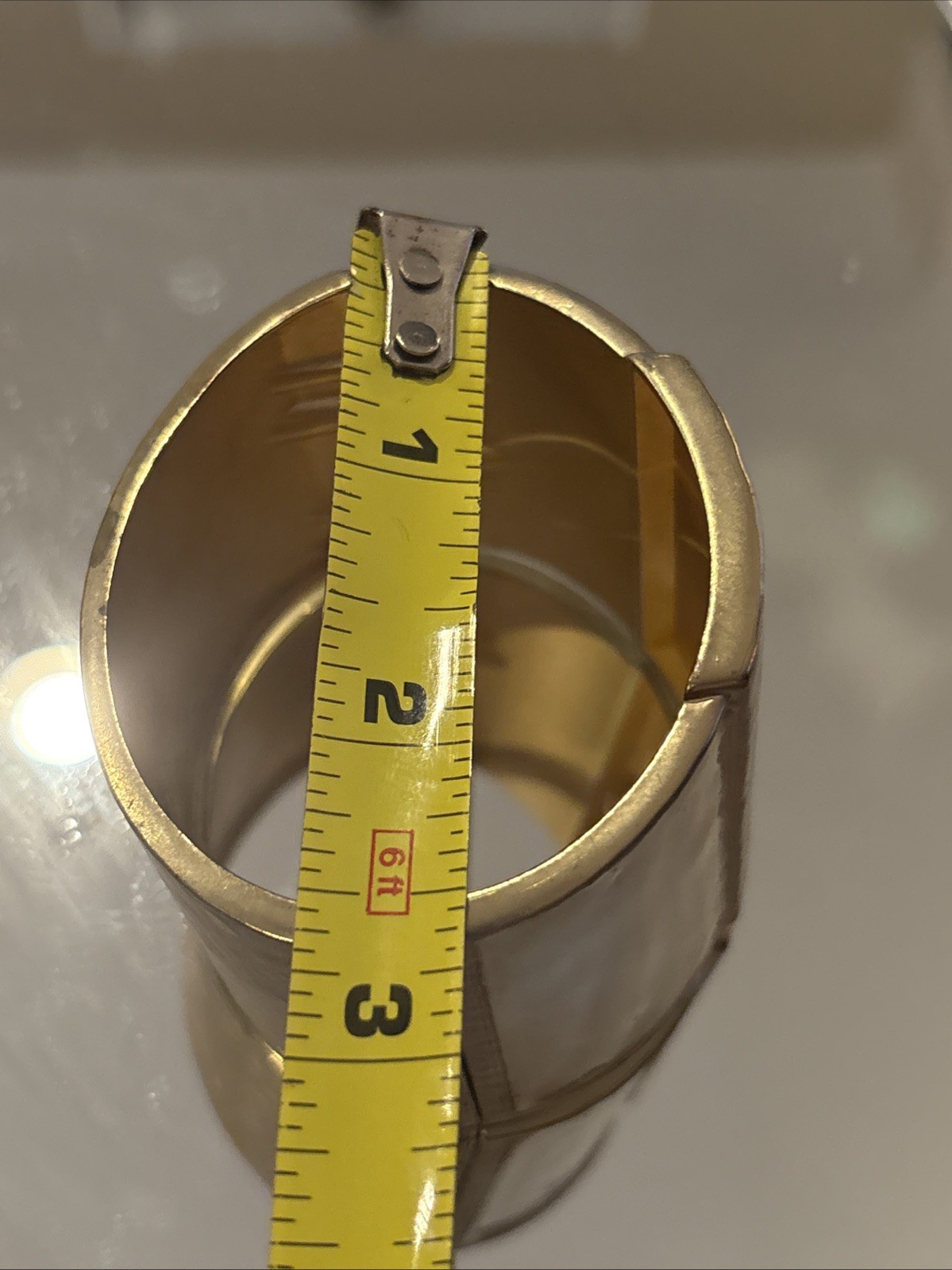 Chico's Statement Hinged Bangle Bracelet Hammered… - image 11