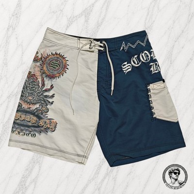 SCORPION BAY Herren Anzug Zweifarbig Großer Skorpion Boxer Meer Gr. S 30 / 44 DEU