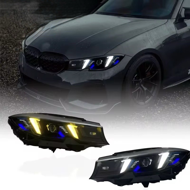 Snake Eye Headlights for BMW G20 330i M340i Dual Color LED | eBay