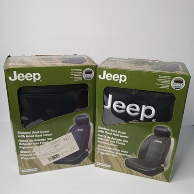 Plasticolor Jeep Sideless Front Seat Cover W/ Headrest Cover Polyvinyl Set of 2