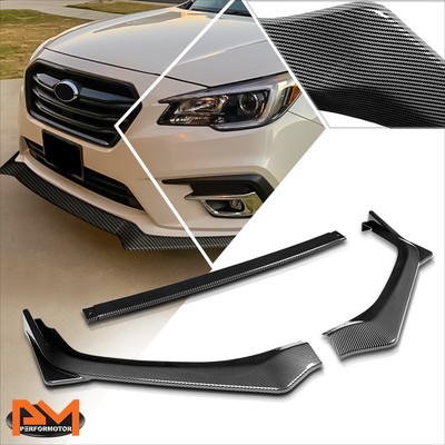 JDM Painted BLK Front Bumper Body Kit Lip For 2018-2020
