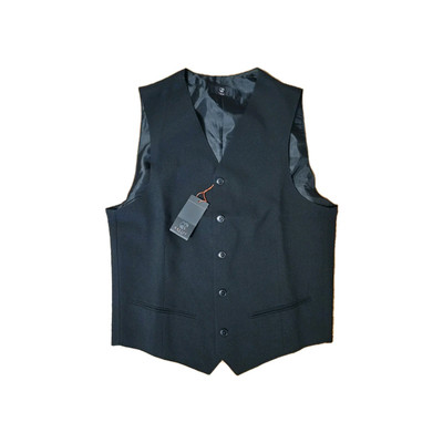 Greiff GASTRO Herren Kellner Weste V-Ausschnitt Regular Fit Schwarz