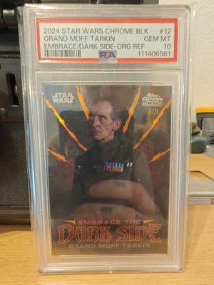 2024 Topps Chrome Star Wars Großmoff Tarkin Orange Refractor