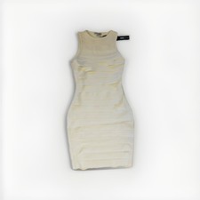 Fashion Nova NWT S Brooke Bandage Midi Dress - White MSRP $79.99