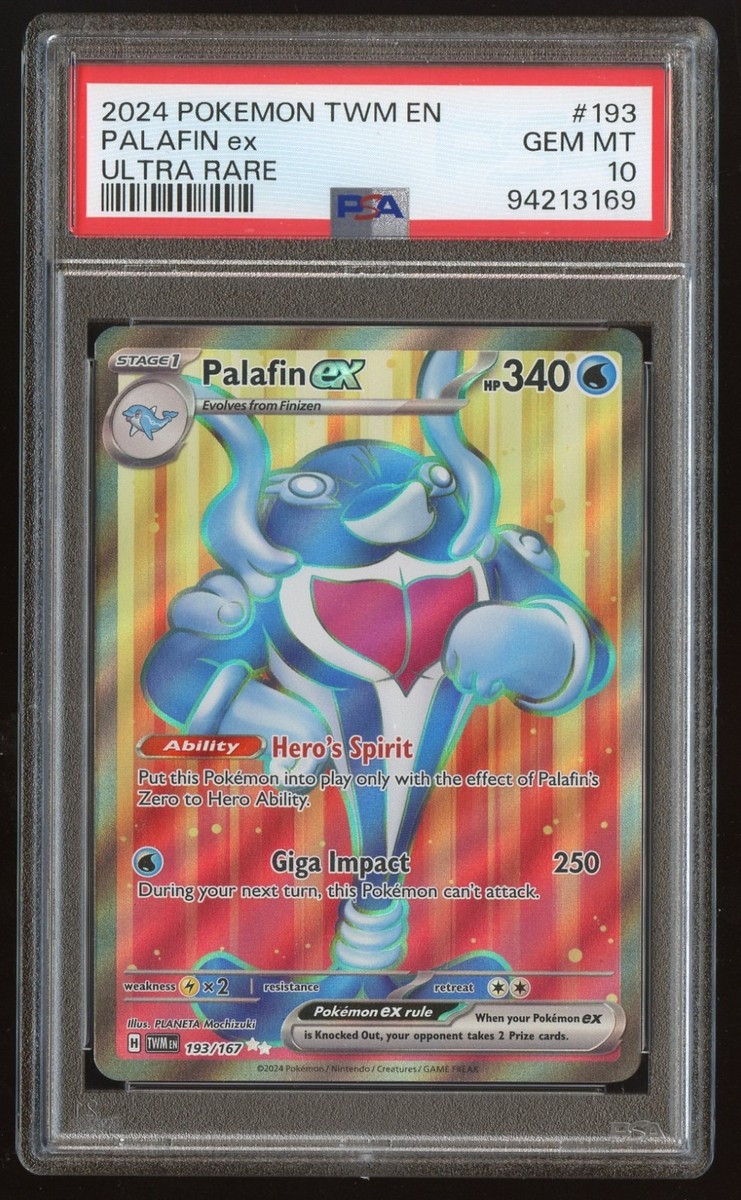 2024 Pokemon Palafin Ex Twilight Masquerade SV #193/167 PSA 10 | eBay