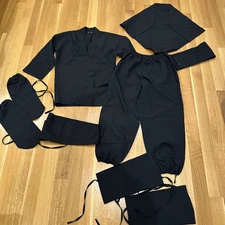 Kids 125-150cm 8 10 12 Shokozu Gear Authentic Ninja Costume Set Ninjitsu Japan