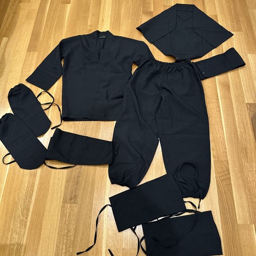 Kids 125-150cm 8 10 12 Shokozu Gear Authentic Ninja Costume Set Ninjitsu Japan