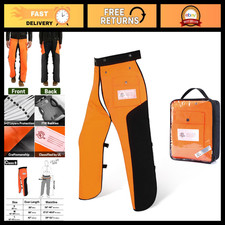 Protective Chainsaw Chaps Apron 8-Layer Wrap for Loggers Forest Workers, Adjus